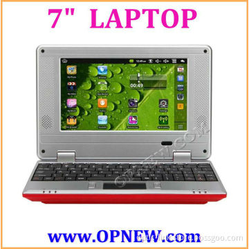 CHEAP 7" Dual Core Android 4.4 LAPTOP computer Netbook Notebook PC Ebook with WM8880 cpu Camera OPNEW 6 Colors in STOCK now